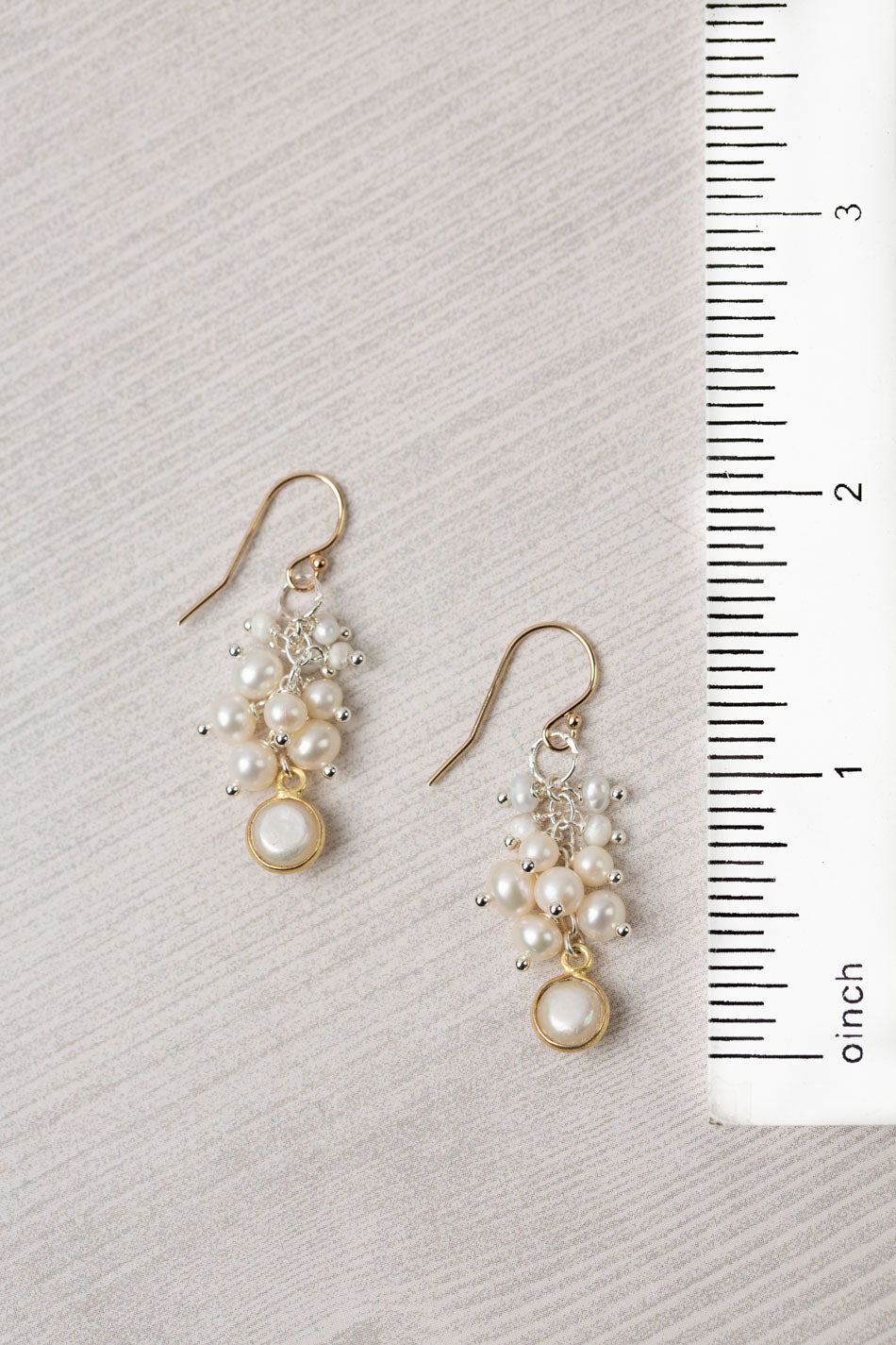 Seaside Pearl Cluster Earrings