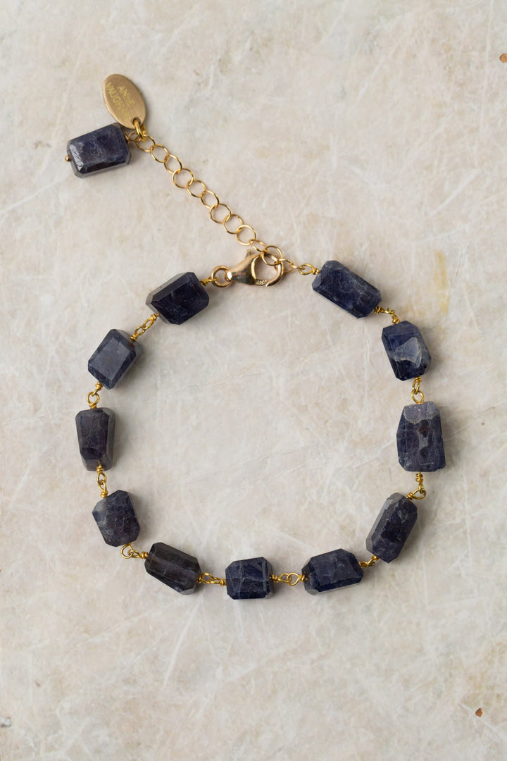 True Colors 6.75-8.25" Iolite Simple Bracelet