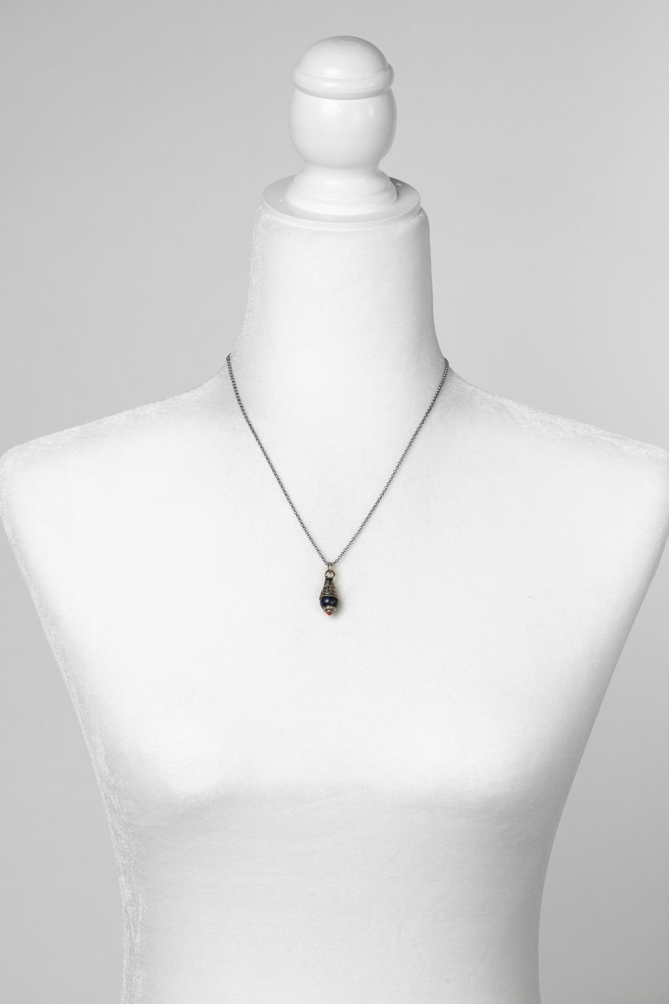 United 16-18" Lapis Lazuli Drop Pendant Simple Necklace