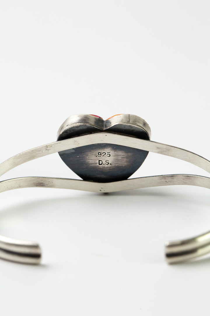 D. S. 6.5" Pink Dahlia Statement Bracelet