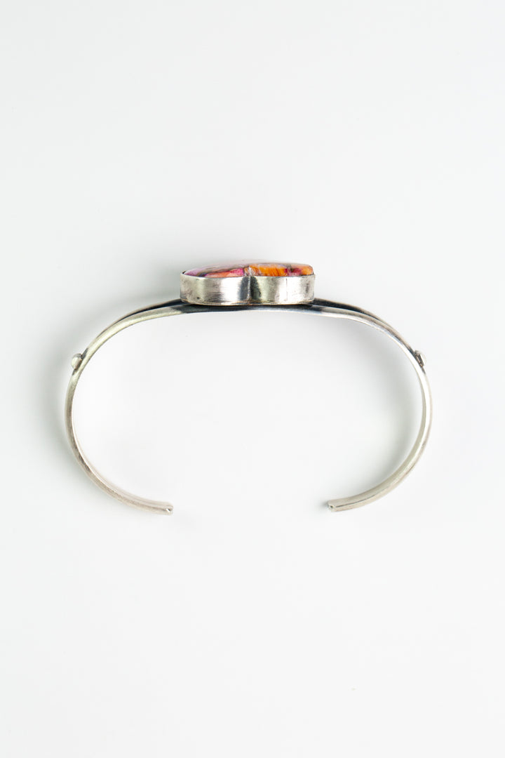 D. S. 6.5" Pink Dahlia Statement Bracelet