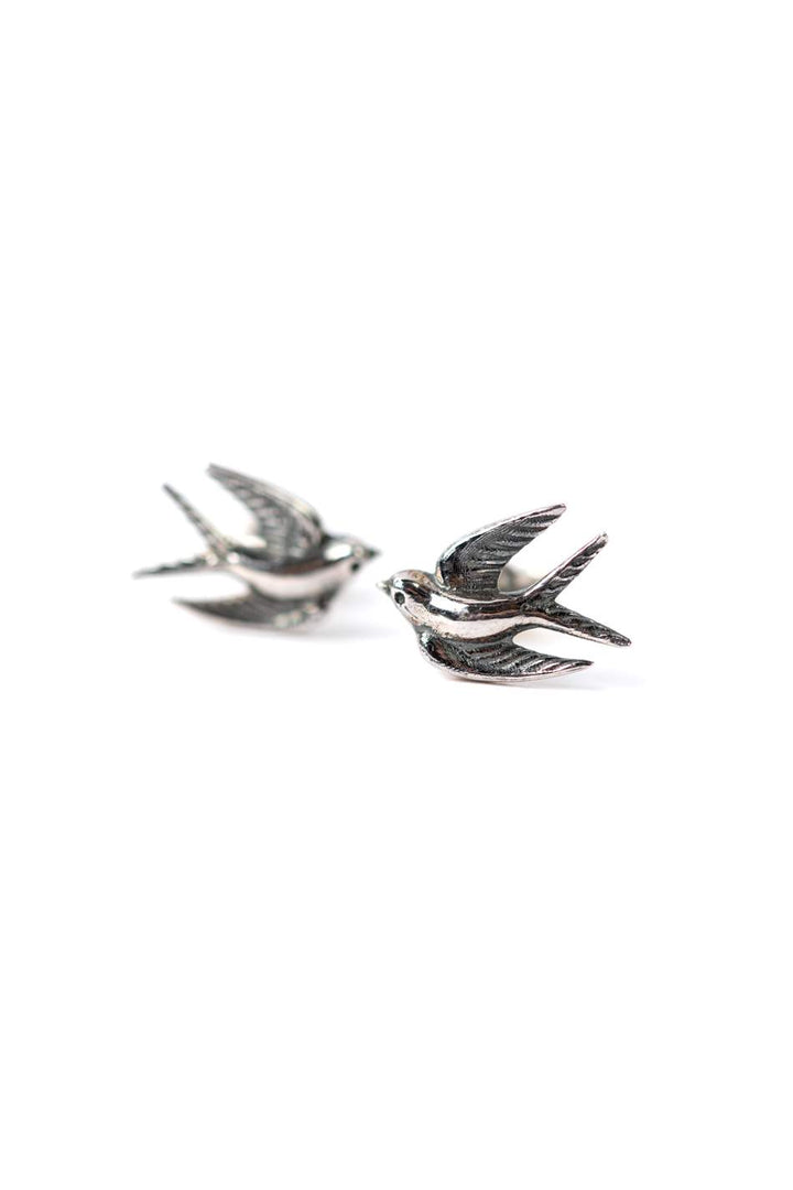 Sentiment Simple Stud Post Bird Earrings